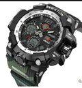 Men's Sveston Rugged Dual Display Digital Analog Watch – Camo Rubber Strap Sports Watch